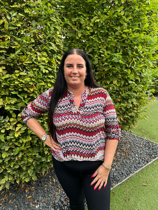 Blouse print travel 6