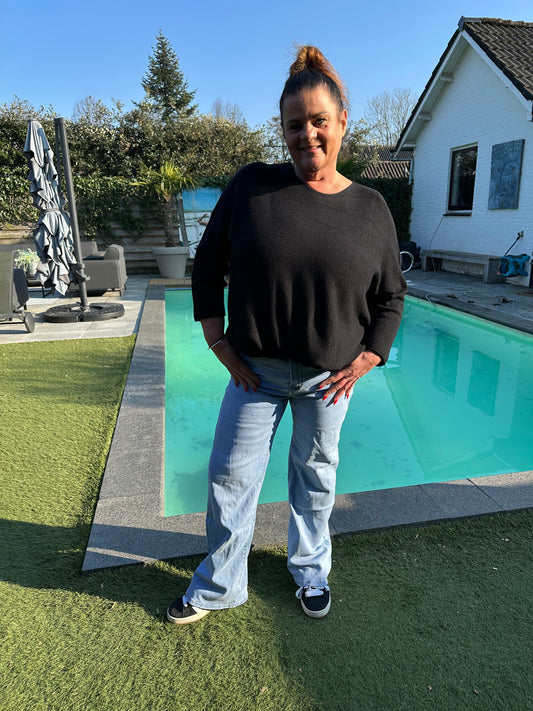 GOODIES spijker licht WIDE LEG DJ2625