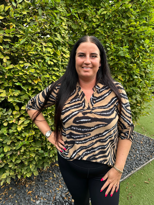 Blouse print travel 4