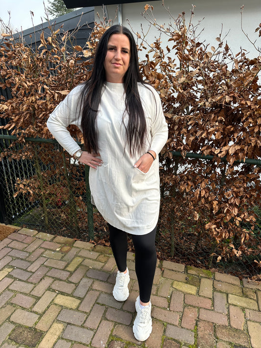 Lange knooptrui OFF WHITE