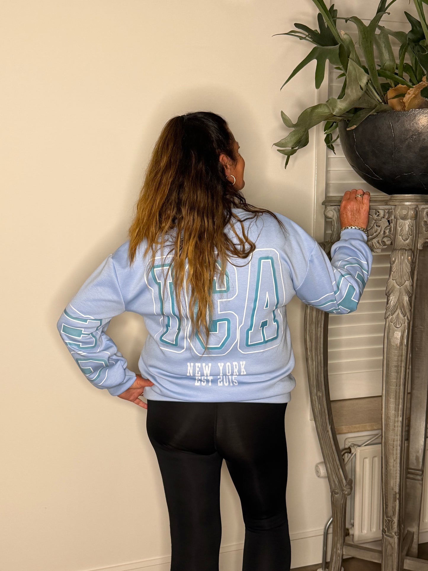Sweater ‘CHICAGO’ LICHT BLAUW