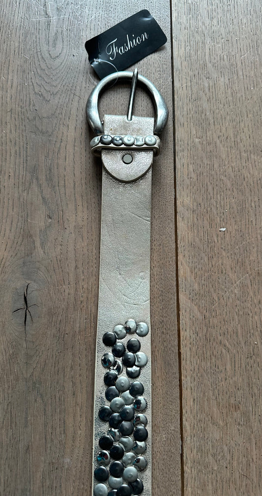 Riem zilver met studs