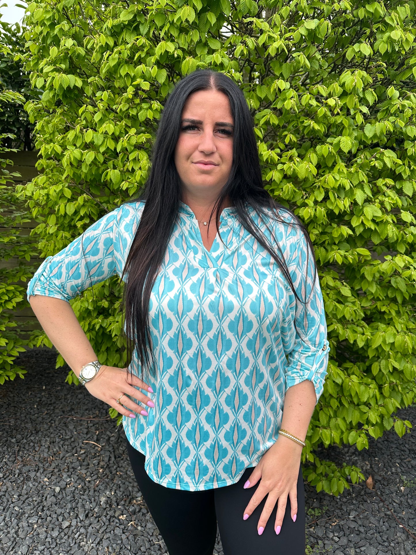 Blouse print travel 4