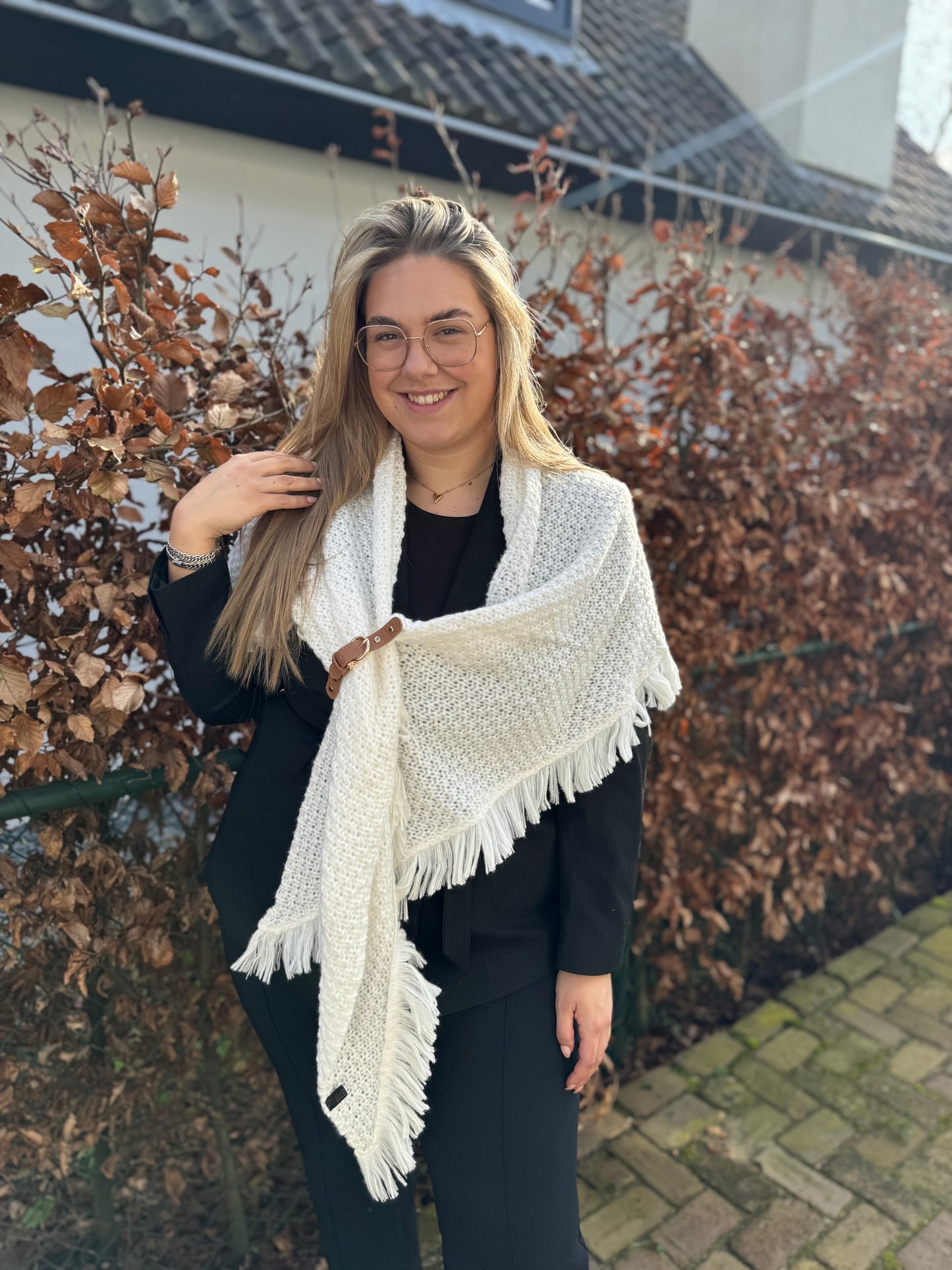 Omslagdoek wit
