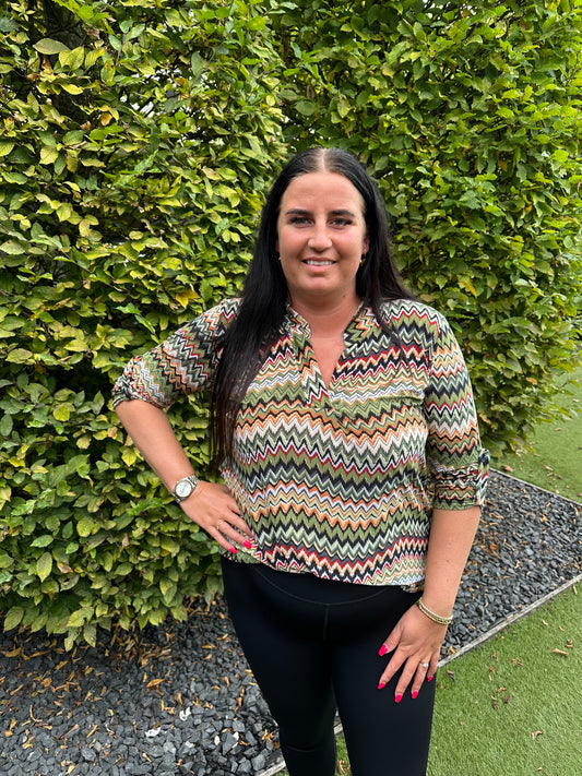 Blouse print travel 8