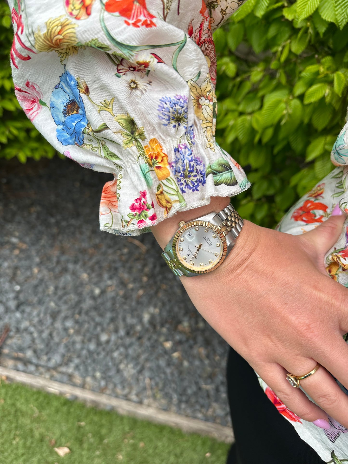 BLOUSE PRINT BLOEM MULTICOLOUR