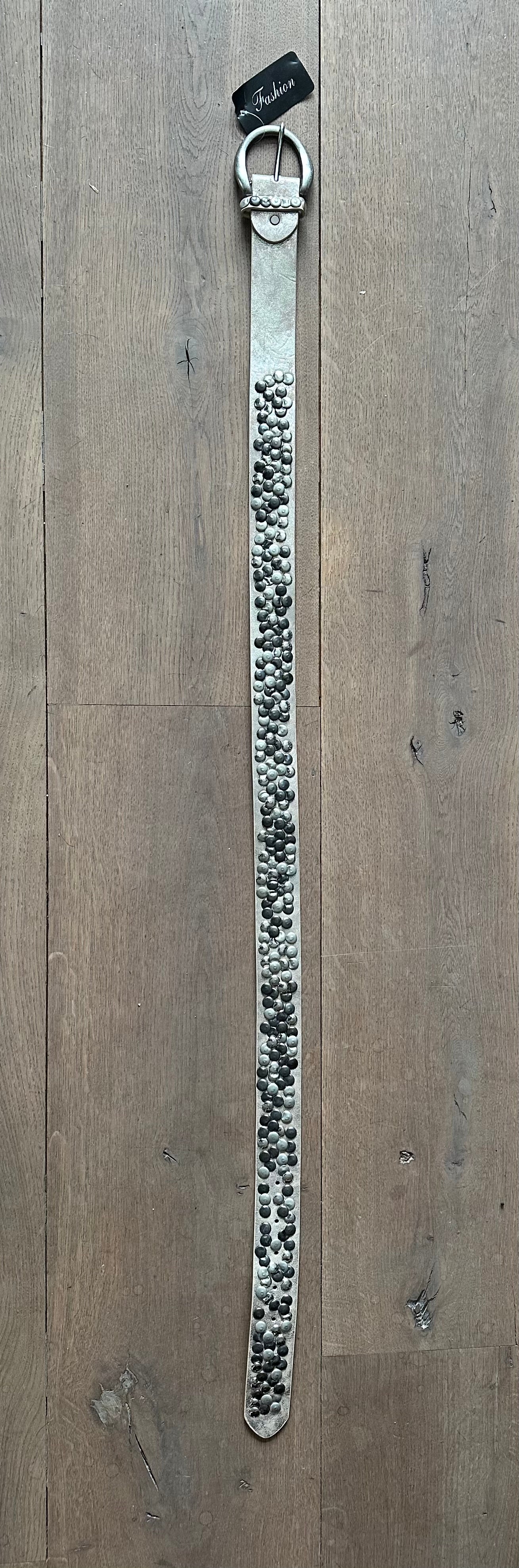 Riem zilver met studs