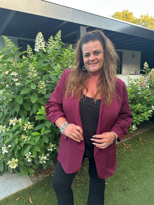 Blazer XXL BORDEAUX
