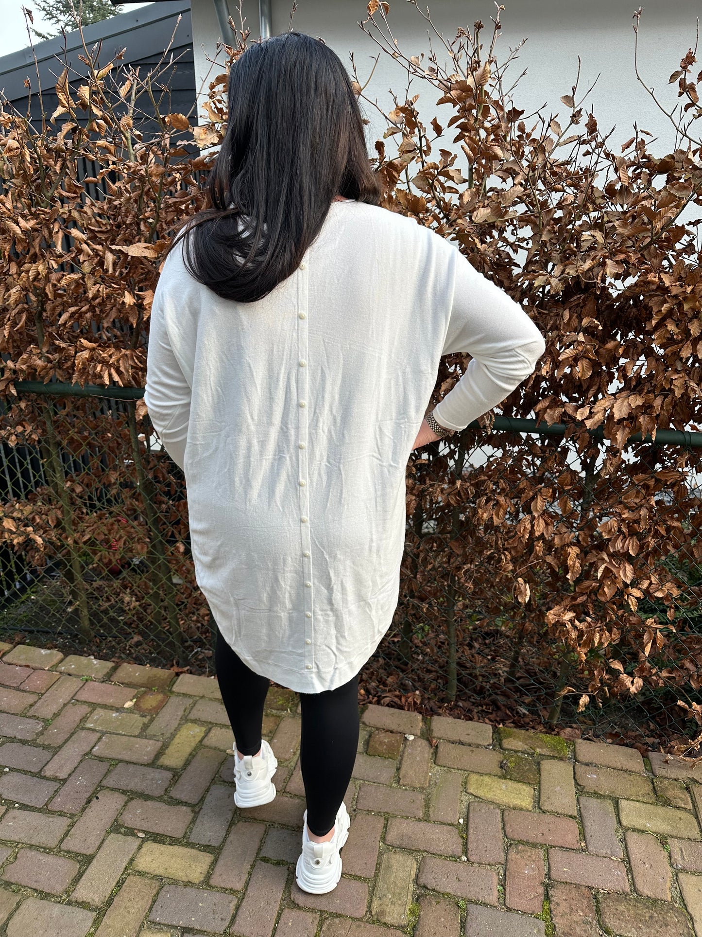 Lange knooptrui OFF WHITE