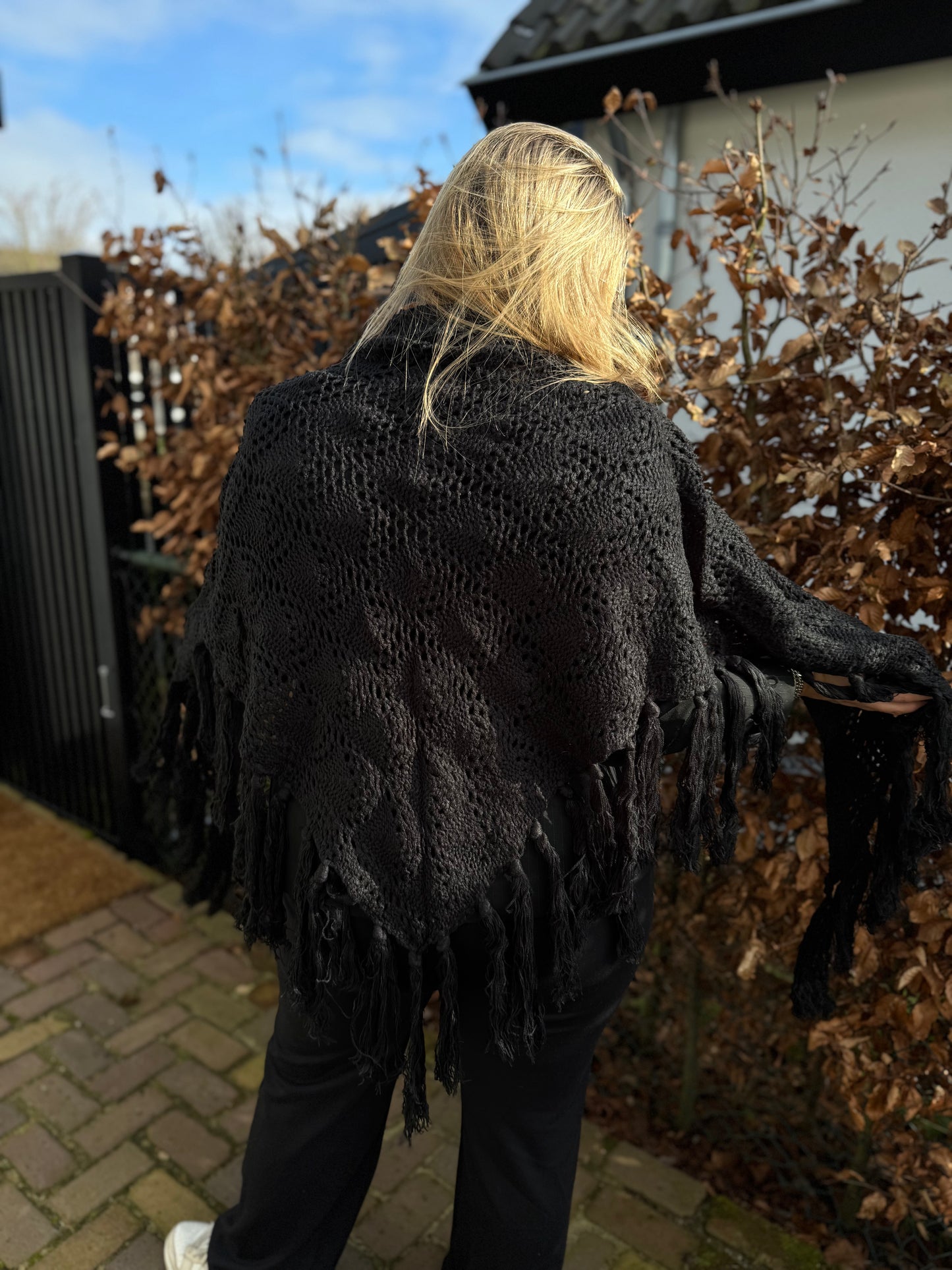 Omslagdoek zwart