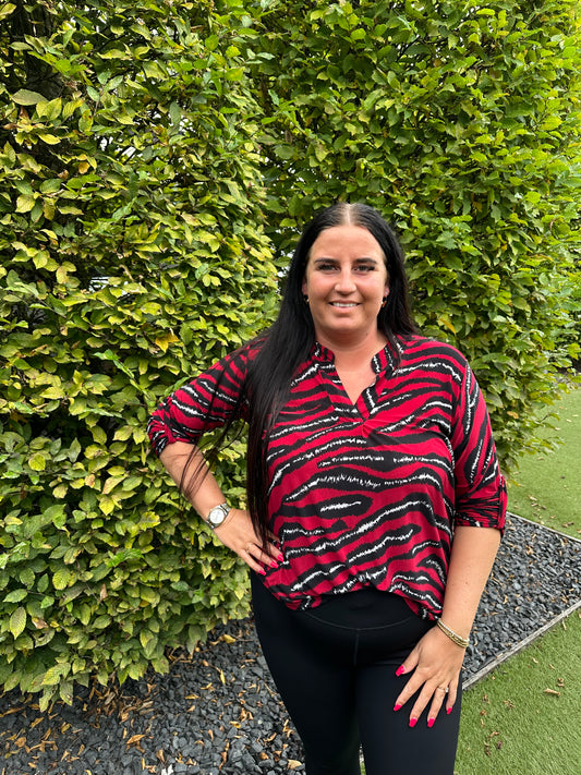 Blouse print travel 2