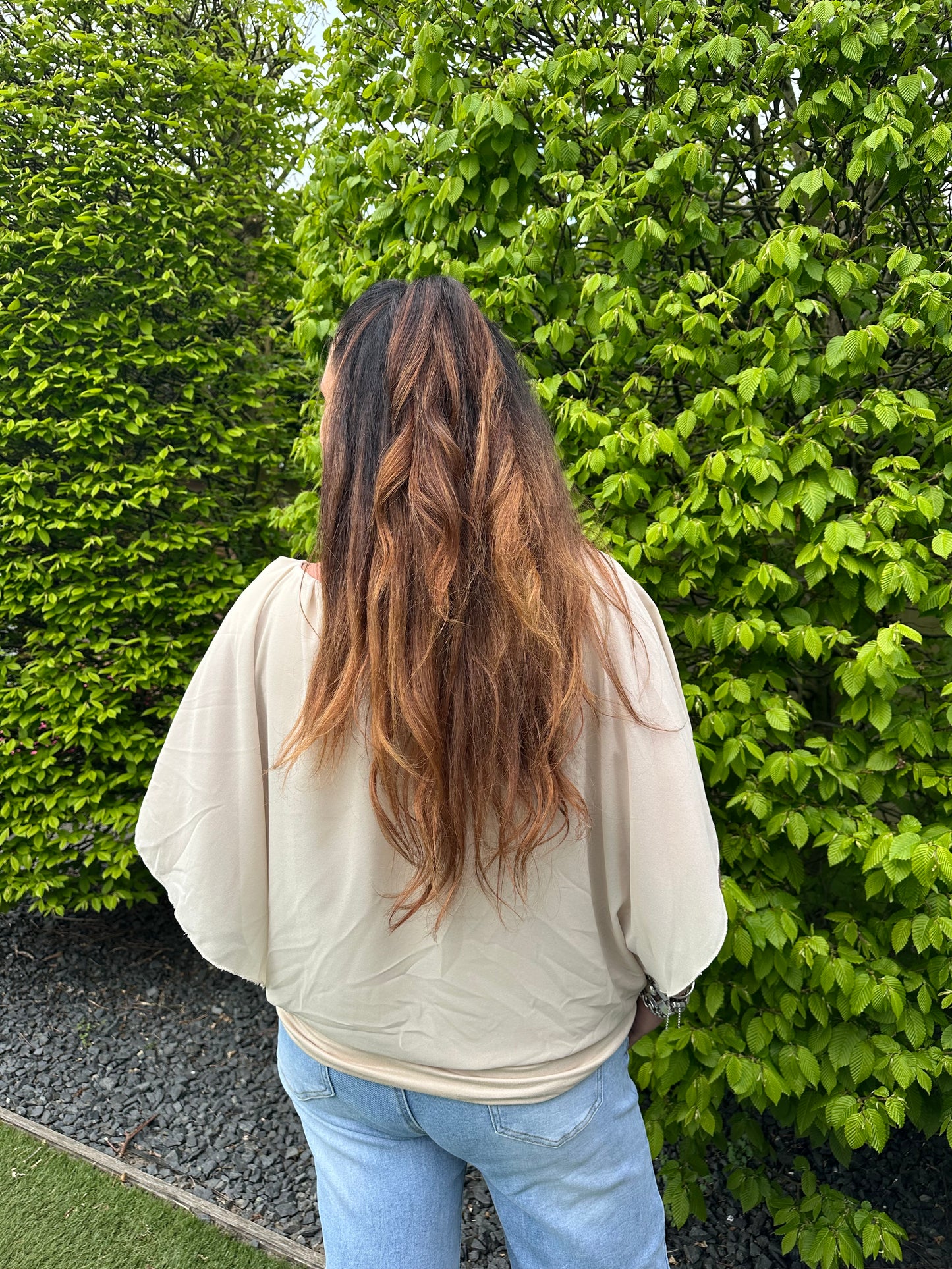 VLEERMUIS KORTE MOUW BEIGE