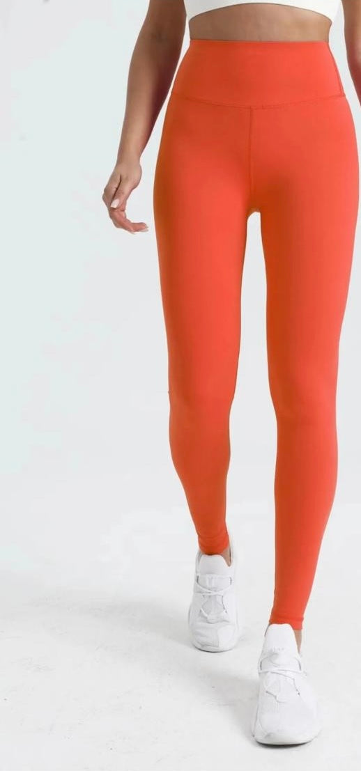 Super fijne hoge legging ORANJE