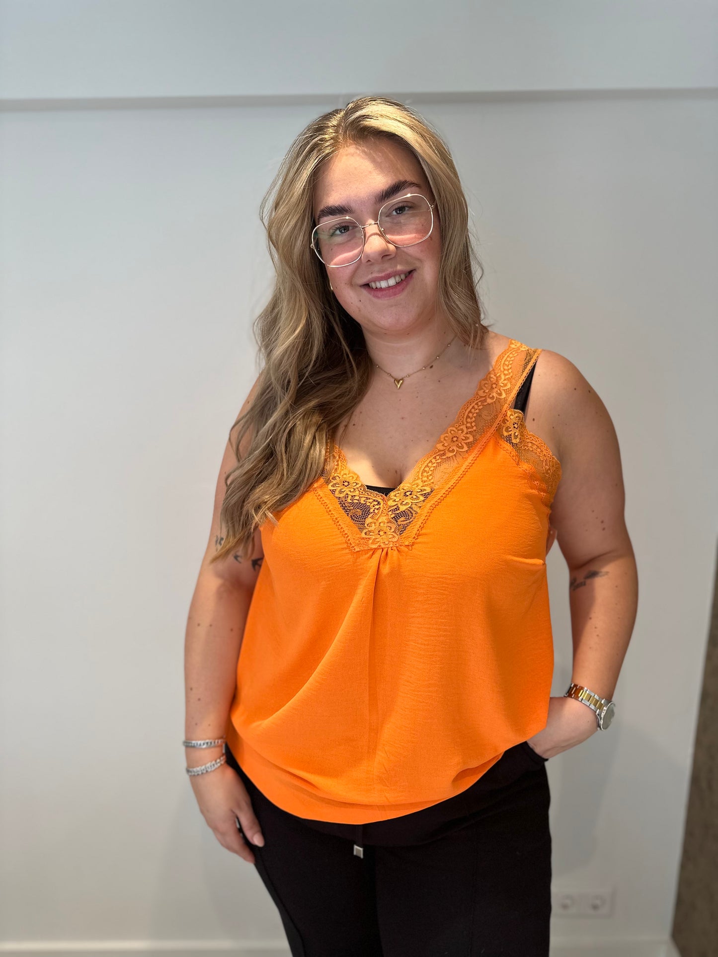 Hemd kant oranje