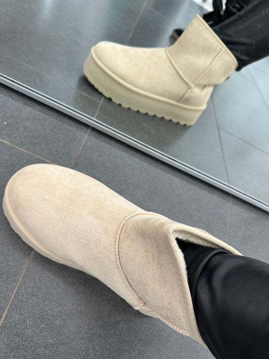 Boots middel hoog BEIGE