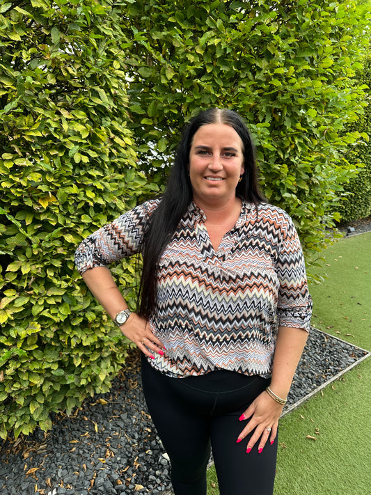 Blouse print travel 7