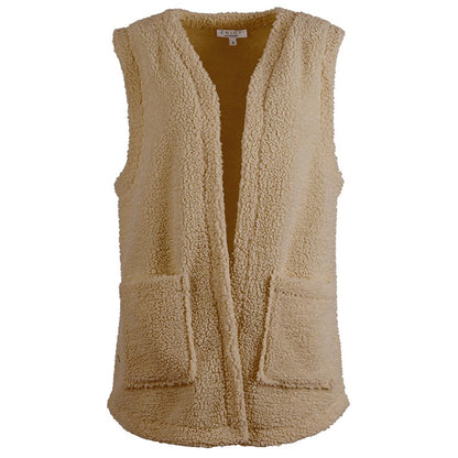 418895 Gilet teddy zakken