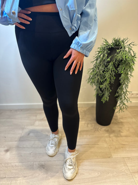 Super fijne hoge legging ZWART