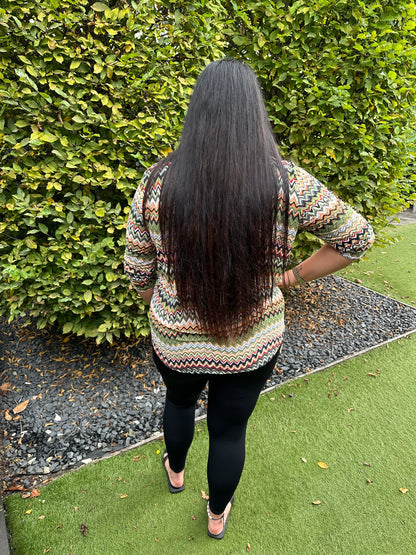 Blouse print travel 8