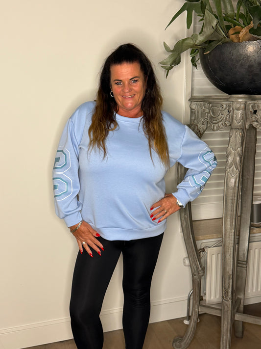 Sweater ‘CHICAGO’ LICHT BLAUW