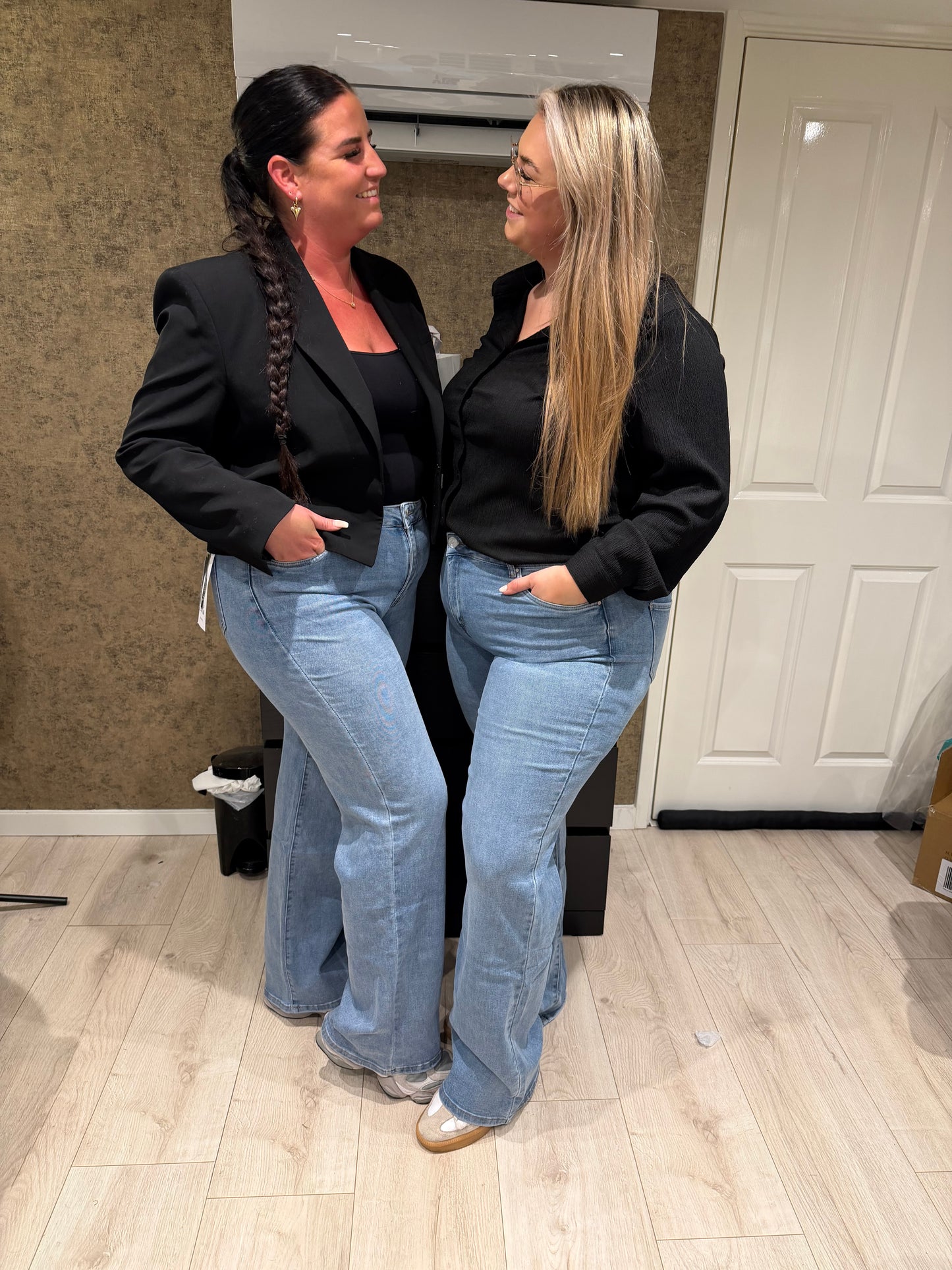 GOODIES spijker licht WIDE LEG TALL DJ2790