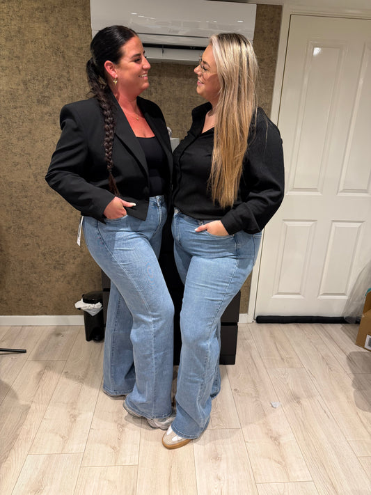 GOODIES spijker licht WIDE LEG TALL DJ2790