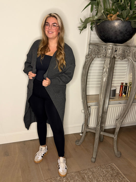 Vest met pofmouw GRIJS