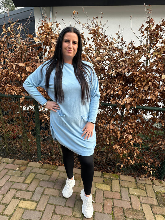 Lange knooptrui LICHT BLAUW