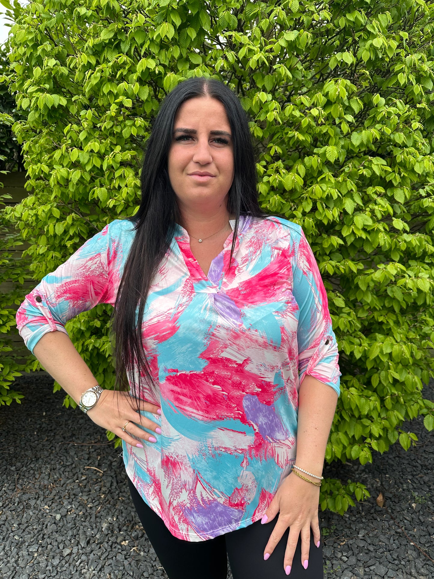 Blouse print travel 5