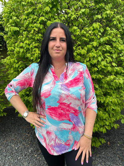 Blouse print travel 5