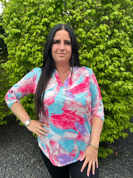 Blouse print travel 5