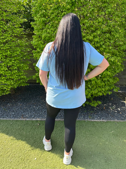 T-SHIRT MET PRINT LA BLAUW