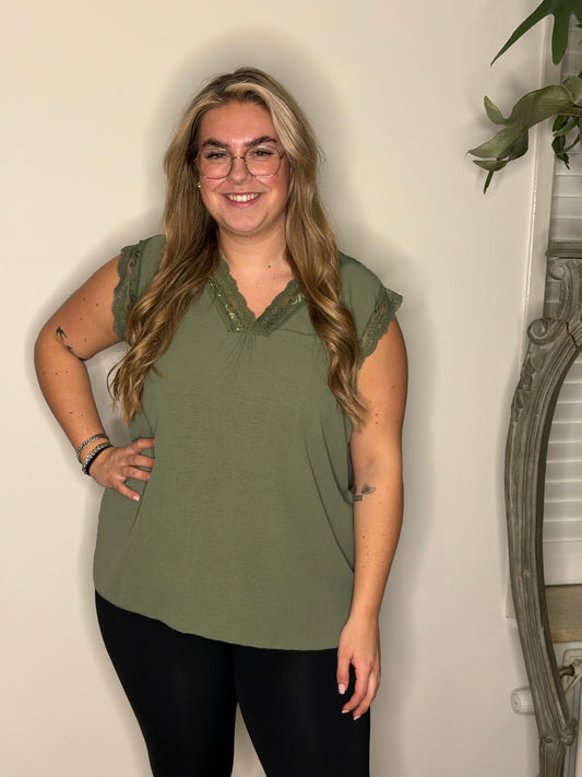 Hemd kant V hals ARMY