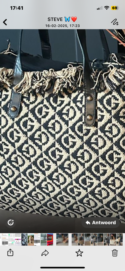 Leuke trendy print tas