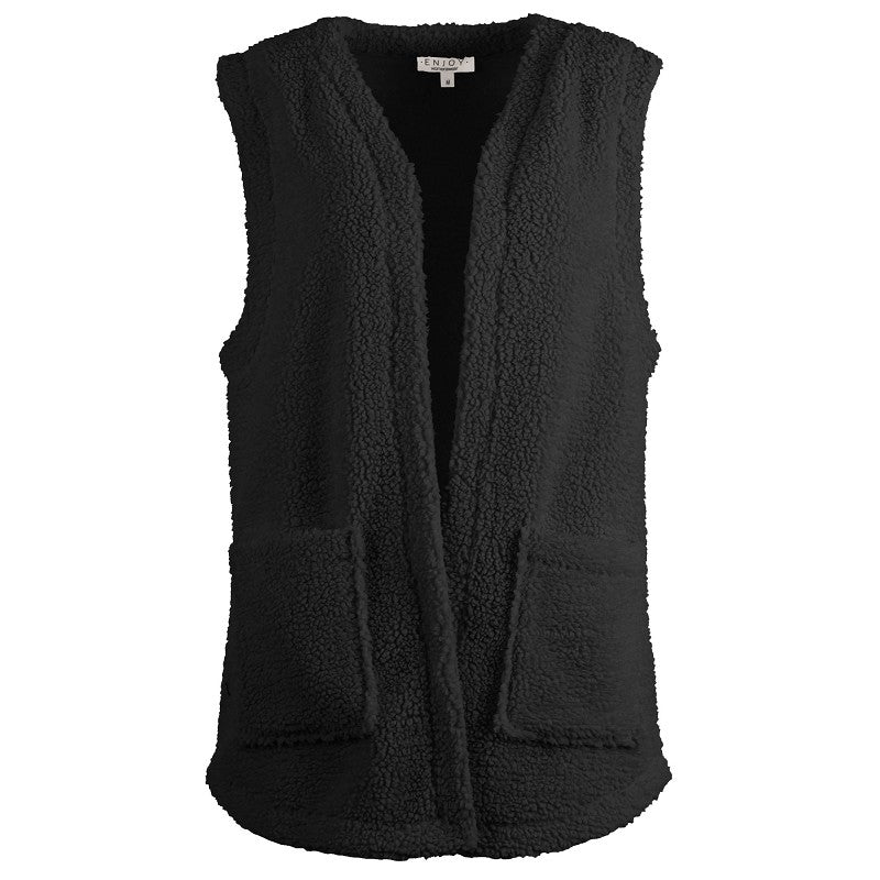 418895 Gilet teddy zakken