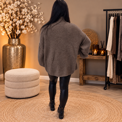 Trui turtle neck TAUPE