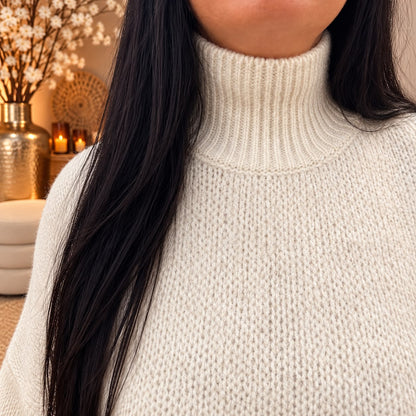 Trui turtle neck BEIGE